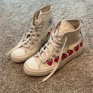 comme de garçons high top converse